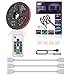 GEEKHOM LED TV Backlight with USB Powered & RF Wireless Remote Waterproof RGB LED Strip Lights for Any TV Size Up to 60 Inches or Desktop PC, 6.56 ft / 2 m (Multi)