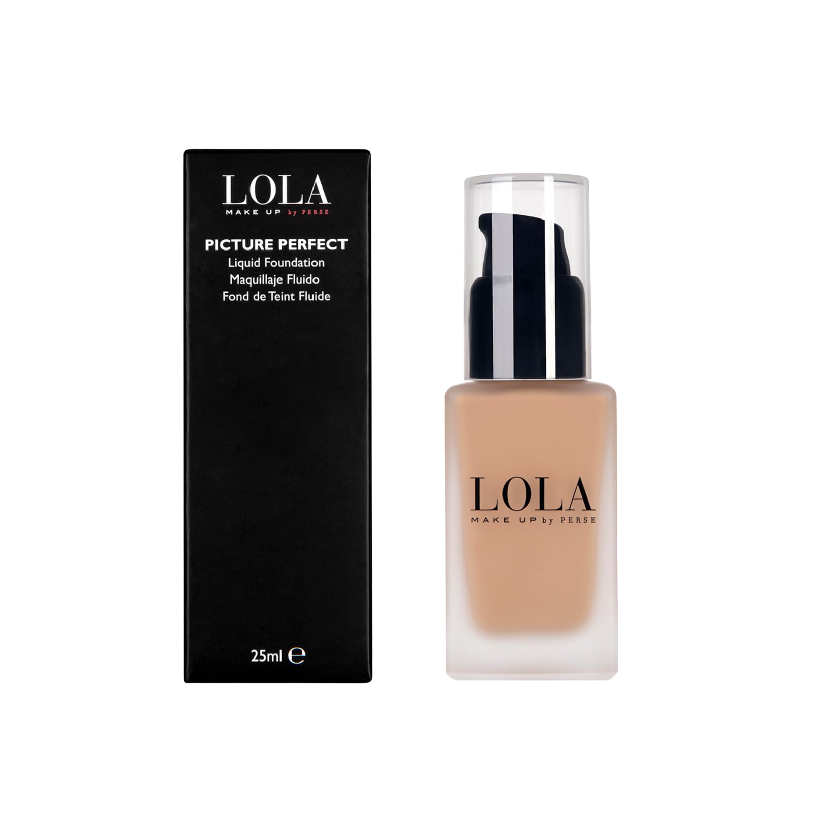 LOLA Make Up by Perse Picture Perfect Foundation – Lightweight, Buildable Light-to-Medium Coverage – Radiant, Oil-Absorbing, Hydrating – Vegan, Cruelty-Free – [R005-Medium]