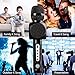 Wireless Bluetooth Karaoke Microphone, Ming Haidi Bluetooth Microphone, Portable Microphone and Speaker for Home KTV Outdoor Picnic Family Party Music,for iOS & Android Smartphone (Black-1)