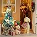 Decdeal DIY Christmas Miniature Dollhouse Kit Realistic Mini 3D Wooden House Room Craft Furniture LED Lights Children's Day Birthday Gift Christmas Decoration (Refined Version, Merry Christmas)