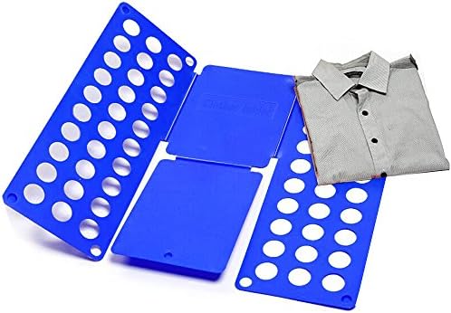 Life Plus T Shirt Clothes Folder Magic Time Saver to Fold Kid's Shirts/Pants/Towels Neatly, Blue