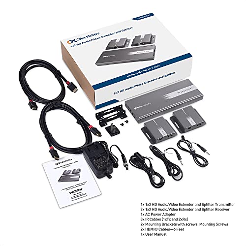 Cable Matters 4K 1x2 HDMI Extender Splitter (4K HDMI Over
