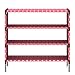 FKUO Shoes Shelf Easy Assembled Non-Woven 4 Tier Shoe Rack Shelf Storage Organizer Stand Holder Keep Room Neat Door Space Saving (Pink, 57.5 x 26 x 64cm)