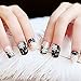 Chinatera 12 Sheet Christmas Snowflake 3D Nail Art Sticker Decal Tips Decoration, White