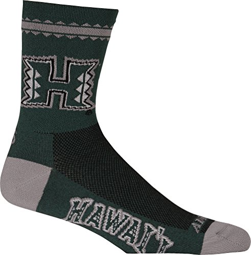 Adrenaline Promotions NCAA Hawaii Rainbow Warriors Running/Cycling Socks