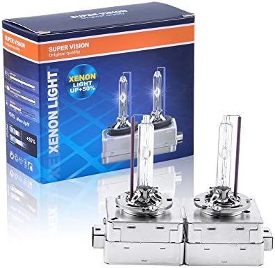 D3S Car Xenon HID Headlight Bulb 35W 12V Replacement Bulb 4300K (Pack of 2)