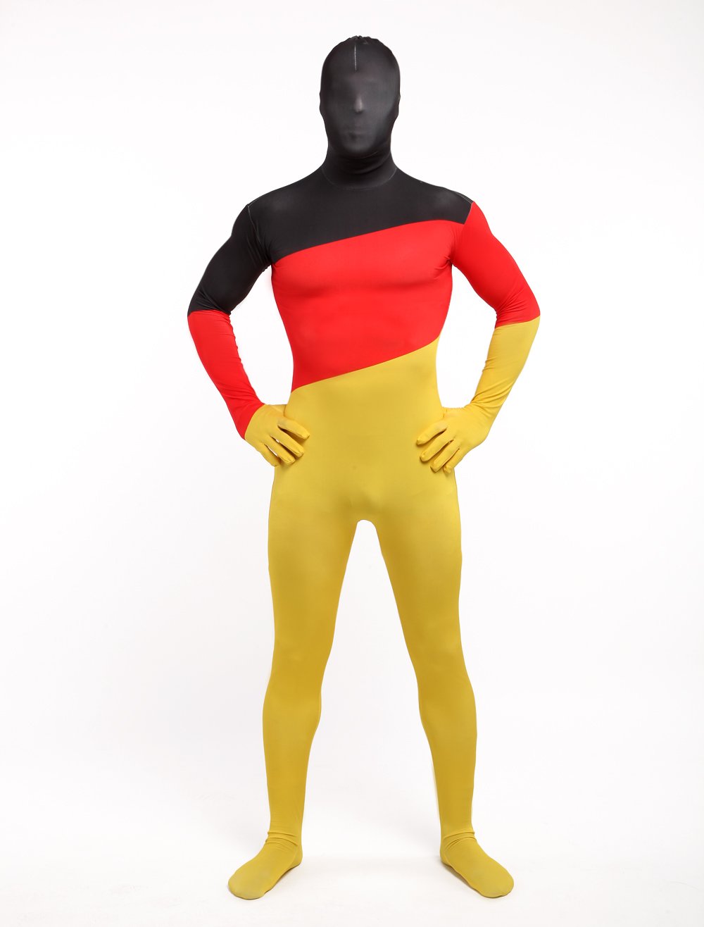 Morph Yourself: Flags of the World Zentai Fancy Dress Costumes for Men & Ladies (Germany, L)