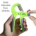 Hand Grip Strength Trainer Kit with 2 Hand Therapy Ball - Adjustable Resistance 22 to 88 Lbs - Non-Slip Gripper - Strengthening Exercises - Relieve Stress and Anxiety (Green Color)