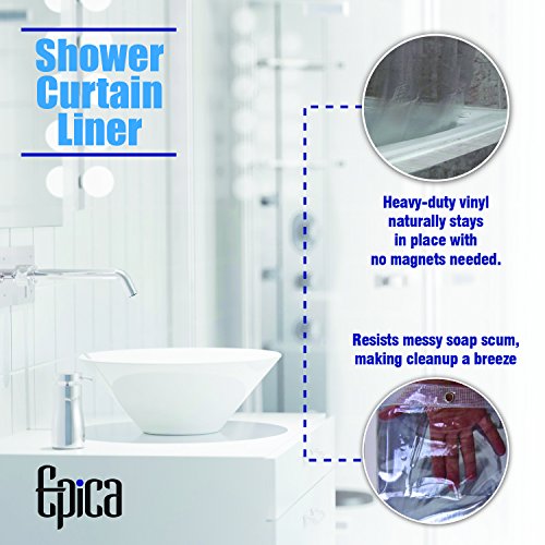 1 Epica+Market+100+Anti+Bacterial+Liner+Waterproof+72x72+Inches+Clear