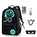 Unisex Casual Fashion Waterproof Luminous Anime Notebook, Black, Size No Size
