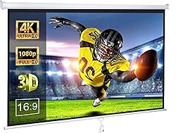 ZENY Projector Screen Pull Down 100 Inch 16:9 HD