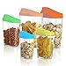 5 Piece Food Cereal Snack Container Storage Set with Easy Pour Lids