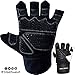 Steel Sweat Weightlifting Gloves - 18 inch Wrist Wrap Support for Workout, Gym and Fitness Training - Best for Men and Women Who Love Weight Lifting - Leather ZED Medium