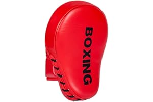 GINGPAI BOXING Boxing Focus Mitts Pads, Curved Focus Punching Mitts for Training Muay Thai, Kickboxing, Martial Arts, MMA Punch Pads for Women Men Adults