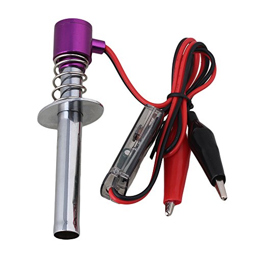 BQLZR Purple Upgraded 6V -24V Electronic Glow Plug Starter Igniter for Nitro RC Car