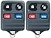 KeylessOption Keyless Entry Remote Control Car Key Fob Replacement for CWTWB1U343, CWTWB1U313 (Pack of 2)