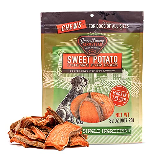 Sweet Potato Dog Chews 2 lb Dehydrated Single Ingredient Dog Treats