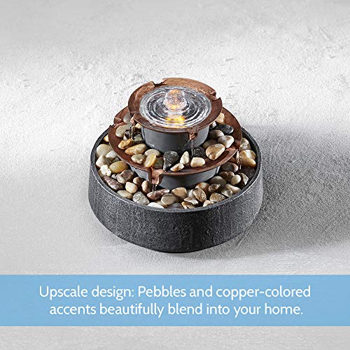 HoMedics Tide Tabletop Relaxation Fountain with Soothing Natural Sounds