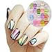 NICOLE DIARY 20Pcs/Set Sky Nail Foils Transfer Sticker Fashion DIY Nail Decal Tips Decoration