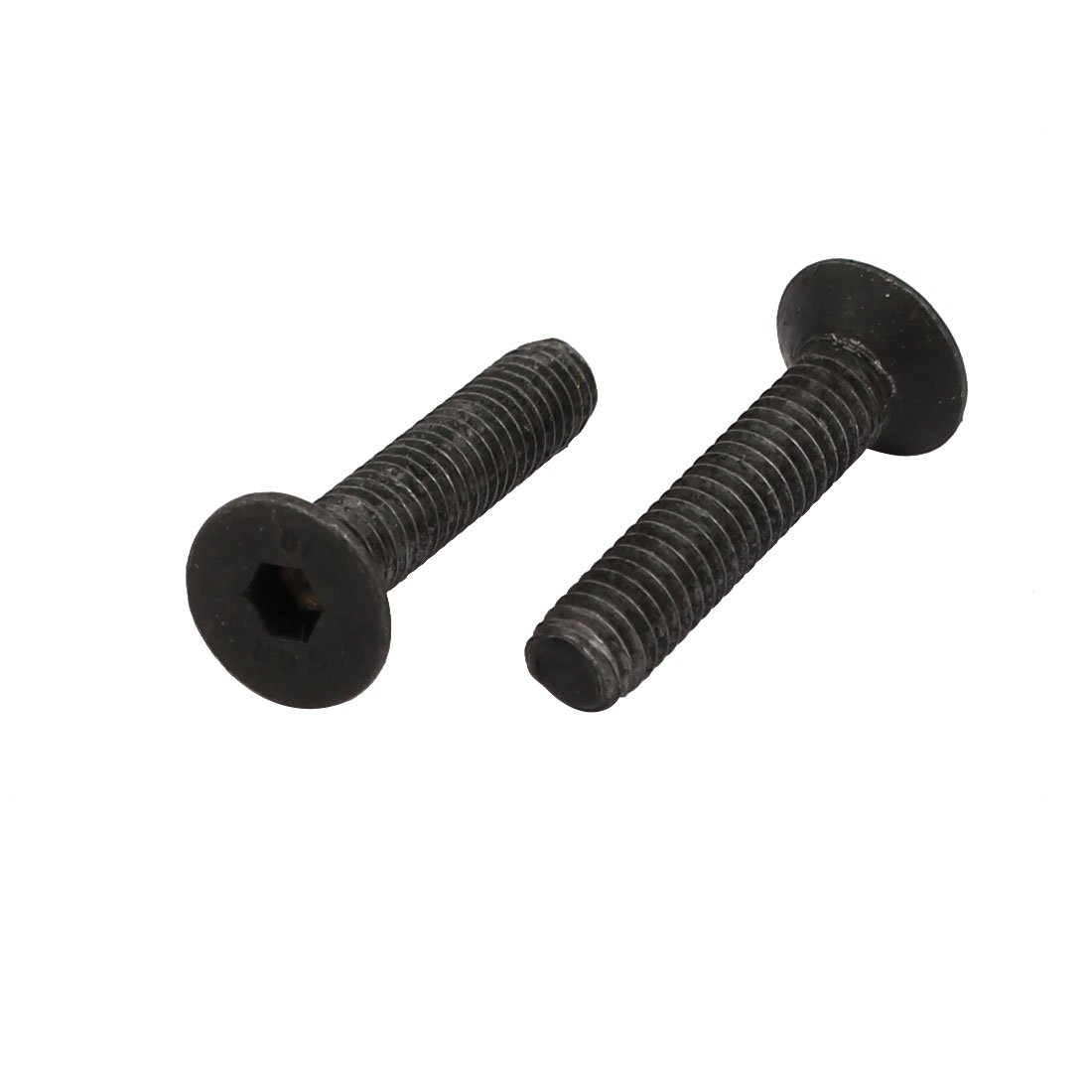 Sourcingmap 2pcs M4x20mm 10.9 Grade Flat Countersunk Head Hex Socket Left Hand Thread Bolt