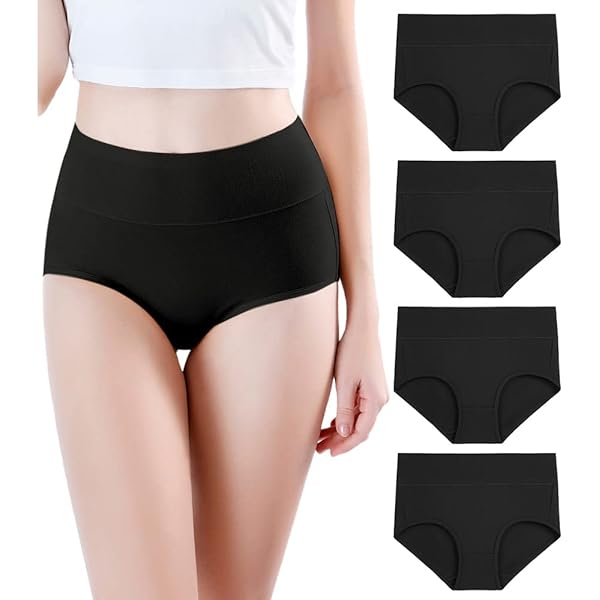 Wirarpa - Ropa Interior Ultra Suave De Cintura Alta Para Ujer, Paquete