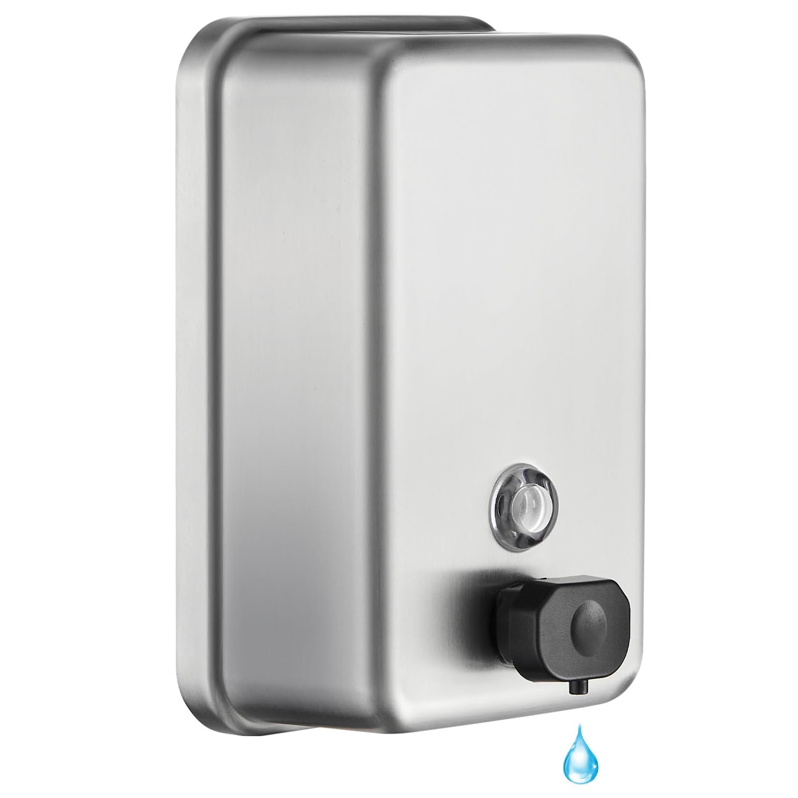 Modunful Commercial Wall Mounted Soap Dispenser - Stainless Steel Bathroom Wall Soap Dispenser - Anti-Leak Pump and Corrosion Resistant Hand,1100ML — image 1