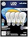 GE White Warm 10 Watt A19 Dimmable LED Bulbs 4-Pack