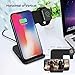 FanArti Compatible iPhone X/8/8 Plus QI Wireless Charger iWatch Series 2/3 Stand with Magnetic Charger Module,Fast Charging Station Dock Pad for Smartwatch,Galaxy S9,MFi Certificated Replacement for