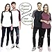 Baseball Tee T Shirts for Women | Raglan Jersey 3/4 Long Sleeve | Organic Cotton
