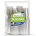 Freshware Clear, Heavy-Duty 16 oz Disposable Plastic Cups, BPA Free (100 Pieces)