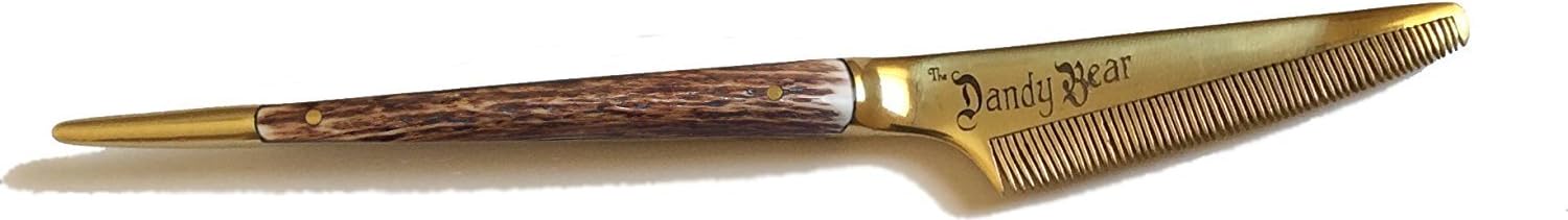 The Dandy Bear - Handcrafted Gentlemen's Grooming Comb (Gold)