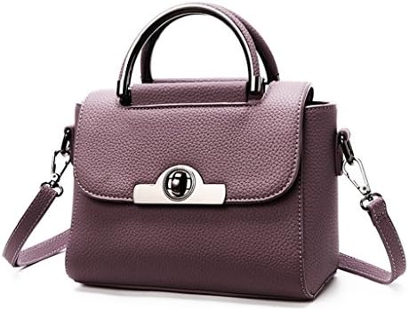 TSRHFGT Women Faux Leather Top-handle Handbag Cross Body Bag Shouder Bag Cute Small Satchel Purse For Ladies Purple