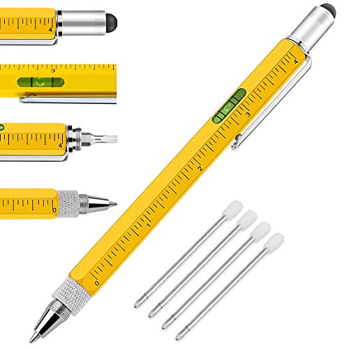 Jasput Gift Tool Pen,6 in 1 Multitool Pen with Ballpoint Pen,Ruler