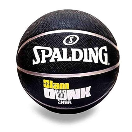 Buy Spalding Slamdunk Nba Basketball Black Online At Low Prices In India Amazon In