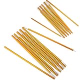 Hillman Tents Pole 2 PCS Aluminum Alloy Rod Replacement Camping Tent Accessories Building Supporting Rod Pole Awning Frames Kit Hiking Camping (Golden)