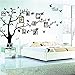 zhiyu&art decor Large Family Tree Wall Decal Decor Removable Photo Frame Tree Wall Decor Picture Frames Tree Wall Stickers for Living Room Wall Decor