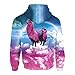 SAYM Boys Girls Kids Galaxy Athletic Pullover Hoodies Sweatshirts 4-12Y NO3 M