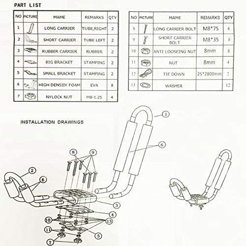 5 Tengchang+J+Bar+Kayak+Carrier+Canoe