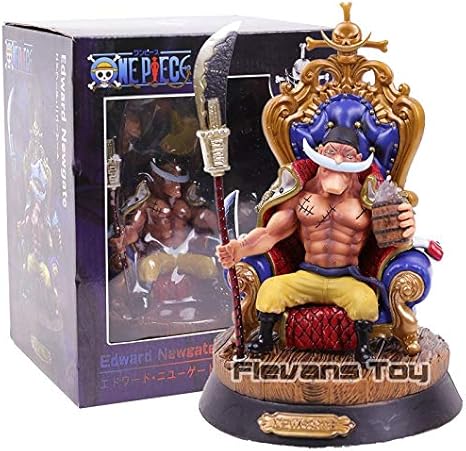Amazon ゴシック ワンピース白ひげエドワード ニューゲートに椅子 Pvc スタチューフィギュア玩具グッズモデル置物 赤ちゃん 幼児のおもちゃ ホビー