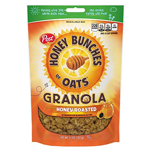 Honey Bunches of Oats Honey Roasted Granola Cereal and Snack, Good