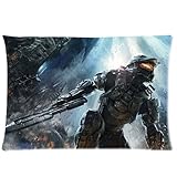 Halo Game Pillowcase Pillow Case Cover Standard 20x30 (Two Sides)