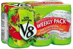 V8 low sodium VEGETABLE JUICE 5.5oz 12 cans total