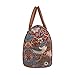 Signare Tapestry Duffle Bag Overnight Bags Weekend Bag for Women with Floral William Morris Strawberry Thief Red Design (TRAV-STRD)