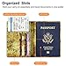 Fintie Passport Holder Travel Wallet RFID Blocking PU Leather Card Case Cover, Map