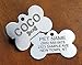 Pawsitively Pet Tags Stainless Steel Custom DEEP Engraved Pet ID Tags Personalized Front/Back Dog Tags for Dogs and Cats - XL Bone 1-1/3