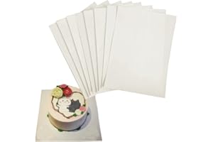 DVECUE Thick Wafer Paper for Edible Ink Printers Glutinous Rice Paper for Cake Decoration 8.2" x 11.6" White