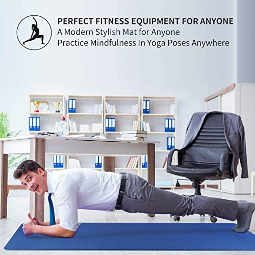 CAMBIVO Yoga Mat 213 cm x 81 cm x 6 mm Non-Slip Large Fitness Mat Pilates Yoga Mat for Gym, Sport, Exercise, Home Gym