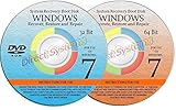 2 BOOT DISKS for WINDOWS 7 SEVEN SYSTEM REPAIR (32 & 64 BIT) DISK Used for RESTORE & RECOVERY