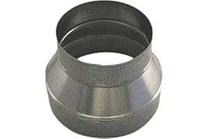 CARTENER 8" x 4" Round Reducer Duct Fitting, 26 ga.