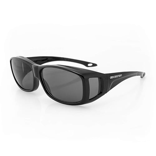 Bobster Condor OTG Sunglasses, Gloss Black Frame, Anti-Fog - Main Image